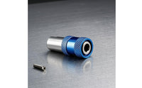 Chrome Vanadium Steel Drill-to-Screwdriver Adapter Knurled Grip Drill Socket Adapter Metal Finish