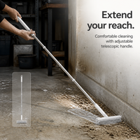Multi-functional Floor Scrub Brush with Long Handle for Bathroom and Grout Cleaning