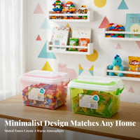Portable Storage Case Transparent Design Handled Storage Case clear frame