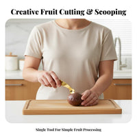 Tropical Fruit Uncover Er Easy to Operate Tropical Fruit Uncover Er Spoon Kitchen Utensil Long-Lasting Multifunctional