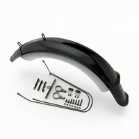 2 Pieces Lightweight Cycle Mudguard with Mounting Hardware Curved Oversized-Tire Bike Fenders Plastic Oversized-Tire Tire Mudguard Easy to Install for Commuters, Wet Streets, Muddy Commutes, Snowy Paths