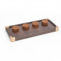 Jewelry Display Set Light Luxury Design Antique Wooden Jewelry Stand Elegant Design Wood Frame Bracelet Holder for Retailers