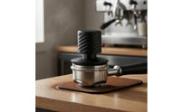 Textured Grip Spring-Loaded Coffee Tamper Flat Circular Base Handheld Coffee Tamper Threaded Bottom Kitchen Tool Compact