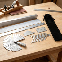 Fret Leveling Kit Silver Fret Leveling Bar with Gauges Comprehensive Luthier Tools for Luthiers, Workshop, Bench Tuning