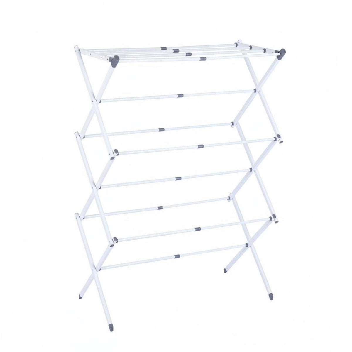 Foldable Clothes Drying Rack Adjustable Floor Standing Laundry Rack Foldable Clothes Horse Space-Saving for Indoor, Balcony