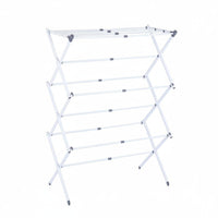 Foldable Clothes Drying Rack Adjustable Floor Standing Laundry Rack Foldable Clothes Horse Space-Saving for Indoor, Balcony