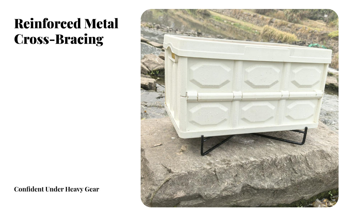 Compact Folding Rack with Carrying Pouch | Stable Frame, Folding Ground Rack, for Camping