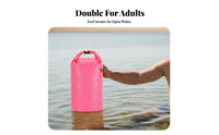 Buoyant Double Swim Buoy Thickened Material Outdoor Water Swimming Buoy Adjustable Waist Belt for Triathletes, Triathlon Training