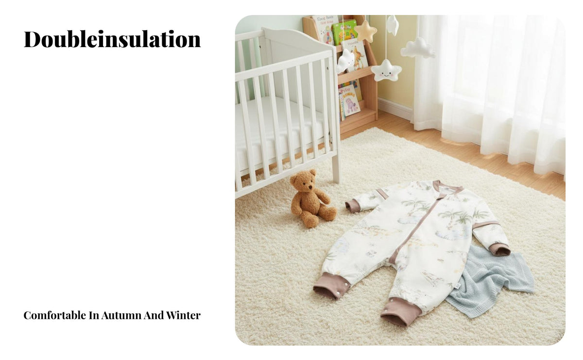 Antileg movement Design Split-Leg Sleepsuit year-round mobile Sleepsuit Soft and Breathable sleeping bag Allows unrestricted Movement for infants, young children, Parents, sleep time, rest Time, resttime, Nursery
