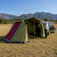 Car Tent for Vehicles, 5-8 Person Family Tailgate Tent, 500x300x200cm Large Outdoor Adventure Tent, 3000mm
