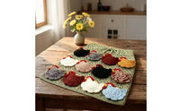 Crocheted Egg Collecting Apron with Pockets Rustic Crochet Egg Apron Multi-Pocket Textured for Gardeners