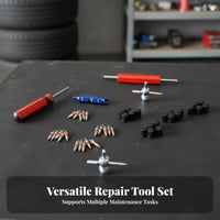 44 Pieces Valve Core Remover Installer Kit Wide Compatibility Tire Valve Core Tool Kit Leak Avoidance for DIY Enthusiasts, Roadside Emergency, Garage
