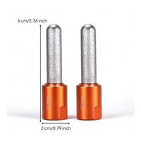 2 Pieces Diamond Grinding Head Precision Diamond Grinding Bit with M10 Thread Abrasive Tool High Wear Resistance Long-Lasting
