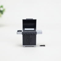 1:12 Scale Miniature Barbecue Grill Lifelike Miniature BBQ Grill Lightweight Toy Movable for Collectors