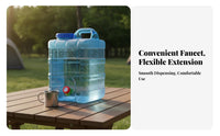 Food Grade PC Water Container Leakproof Water Container with Spigot Easy to Clean High Temperature Resistant for Campers