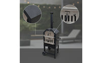Vertical Briquette Grill Portable Freestanding Briquette Grill Heat-Resistant