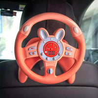 Car Seat Steering Wheel Toy Educational Interactive Steering Wheel Toy Develops Hand-Eye Coordination Interactive Driving Game for Young Children