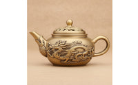 Metal Teapot Ornament with Rotating Lid Fidget-Friendly for Desk