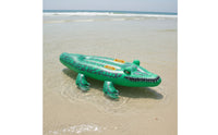 Crocodile Floating Pool Inflatable Stable Crocodile Pool Toy Inflatable Inflatable with Handles Soft Elastic for Children, Beach