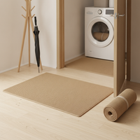 Minimalist Sisal-Look Machine Washable Area Rug for Living Room Bedroom Tatami Tea Room