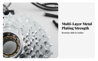 Screw-on Freewheel Replacement Part Threaded Bike Freewheel Cycle Rear Sprocket Cluster Effortless Shifting Steel Construction