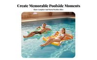 Buoyant Lounge Chair with Backrest Foldable Inflatable Pool Lounger PVC Material Buoyant Recliner Chair for Adults, Teens, Beach, Lake