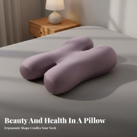 Memory Foam Side Sleeper Pillow Neck Support Butterfly Pillow Zero Pressure Design for Women, Adults, Sleeping, Napping, Bedroom