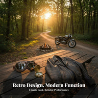 Retro Motorcycle Goggles Windproof Vintage Motorcycle Goggles Sandproof Particles Proof for Cyclists, Unpaved Driving