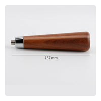 Ergonomic Design Wooden Portafilter Handle Polished Finish Appliance Part for Baristas