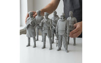 6 Pieces Unpainted Resin Infantryman Kit Detailed WW2 Soviet Soldiers Realistic Soviet Infantryman Miniatures for Display