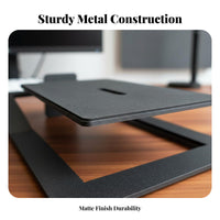 2 Pieces Anti-Vibration Desktop Speaker Stand Shock Absorbing Tilted Speaker Stand Reduces Resonance Audio Accessory Heavy-Duty Steel for Audiophiles, Music Producers, Gaming Setup
