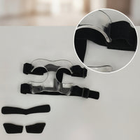 Sports Face Guard with Padding Transparent Defensive Mask with Cushioning Pads