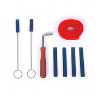 Piano Tuning Wrench Wooden Handle Piano Tuning Kit Felt Temperament Strip Professional Tool Comfortable Grip for Musicians, Home