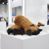 Furry Animal Claw Gloves Soft and Furry Furry Claw Gloves Oversized Creature Paws for Cosplayers, Furries, Cosplay, Conventions, Photoshoots