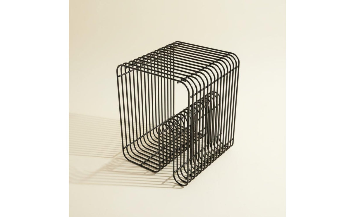 Iron Frame Sofa Side Table Multi-Purpose Metal Side Table Nordic Design Home Furniture Space-Saving for Living Room, Beside Couch