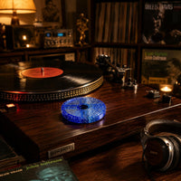 Large-Hole 45 Rpm Adapter Cross-Slot Vinyl Spindle Adapter ABS Plastic Audio Accessory Glossy Finish