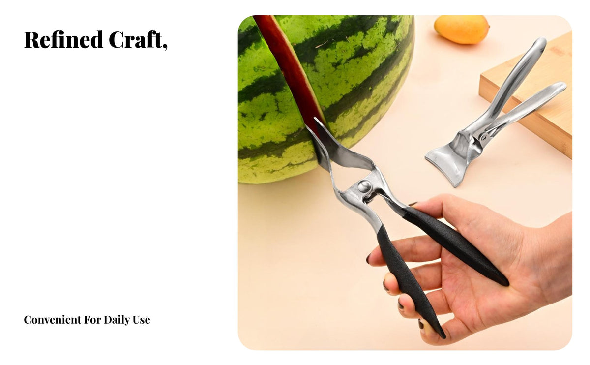 Watermelon Opener Tool Labor-Saving Watermelon Splitter Stainless Steel Melon Cracker for Party Hosts, Picnics, Parties