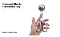 Meatball Clip Non-Slip Handle Stainless Steel Meatball Maker Ergonomic Design Stainless Steel Meatballer for Home Cooks, Parents, Meal Prep, Parties