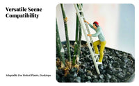 Child Climbing Ladder Figurine Dynamic Poses 1:64 Scale Human Model 1:64 Scale People Figures High Intricacy for Collectors
