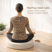 Large Floor Pillow Meditation Cushion, Round Floor Cushions Adults, Thick Floor Cushion for Floor Seating, Living Room Balcony Outdoor
