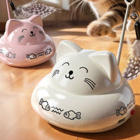 Interactive Electric Cat Teaser Automatic Cat Teaser with Feather Sturdy Smart for Floor