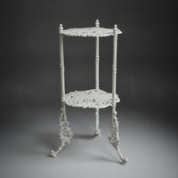 Two-Tier Plant Stand Vintage-Style Metal Botanical Holder Stand Indoor Pot Holder Rack for Patio
