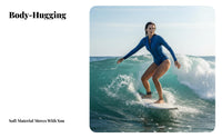 Long Sleeve Single-Piece Swimsuit Sun Protection women's Surfing Figure Suit Long Sleeve Zip Front Swimsuit Quick-Drying