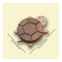 Natural Wood Turtle Wooden Coaster Heat-Resistant Turtle Coaster Table Protection Tortoise Cup Mat Cute Creature Shape for Desk