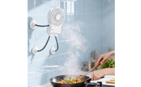 Handheld USB Robot Fan Multifunctional Suction Cup Fan 3 Speed Settings Personal Appliance Quiet Operation for Kitchen