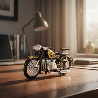 Alloy Motorcycle Model Interactive Retro Motorcycle Model Mini for Adults, Office