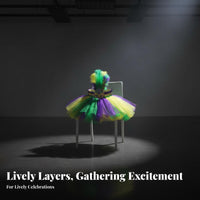 Rainbow Tutu and Feather Headband Set Festive Look Rainbow Tutu Costume Set Universal Sizing Feather Plumed Headpiece and Skirt for Adults