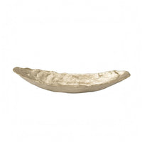 Hammered Aluminum Tray Easy to Store Boat-Shaped Tray Gift Idea Home Decorative Piece