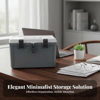 Document Safe Box Long-Lasting Code Storage Case Combination Lock Box Large Capacity Private Lockbox Portable for Dorm Room