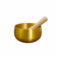 Artisan-Made Tibetan Singing Bowl Set Relaxation Aid Brass Sound Bowl for Meditators